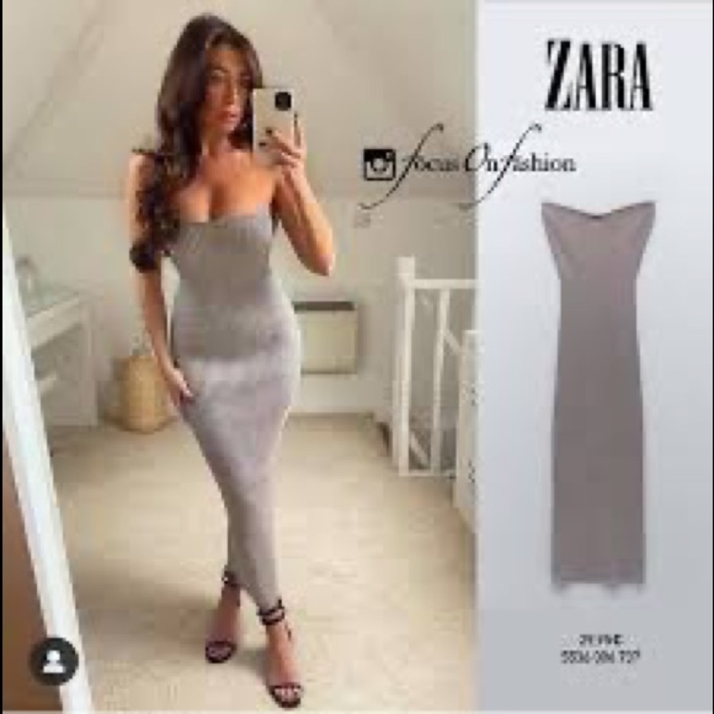 Ribbed Zara knit dress